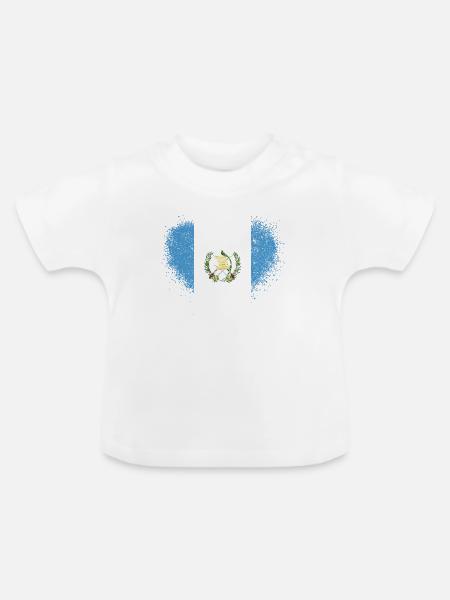 Guatemala - Baby Bio-T-Shirt mit Rundhals - Weiß