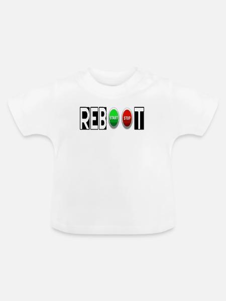 NEUSTART - Baby Bio-T-Shirt mit Rundhals - Weiß