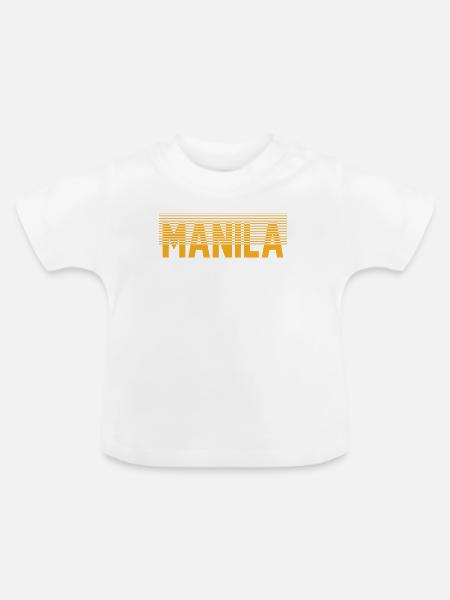 Manila - Baby Bio-T-Shirt mit Rundhals - Weiß