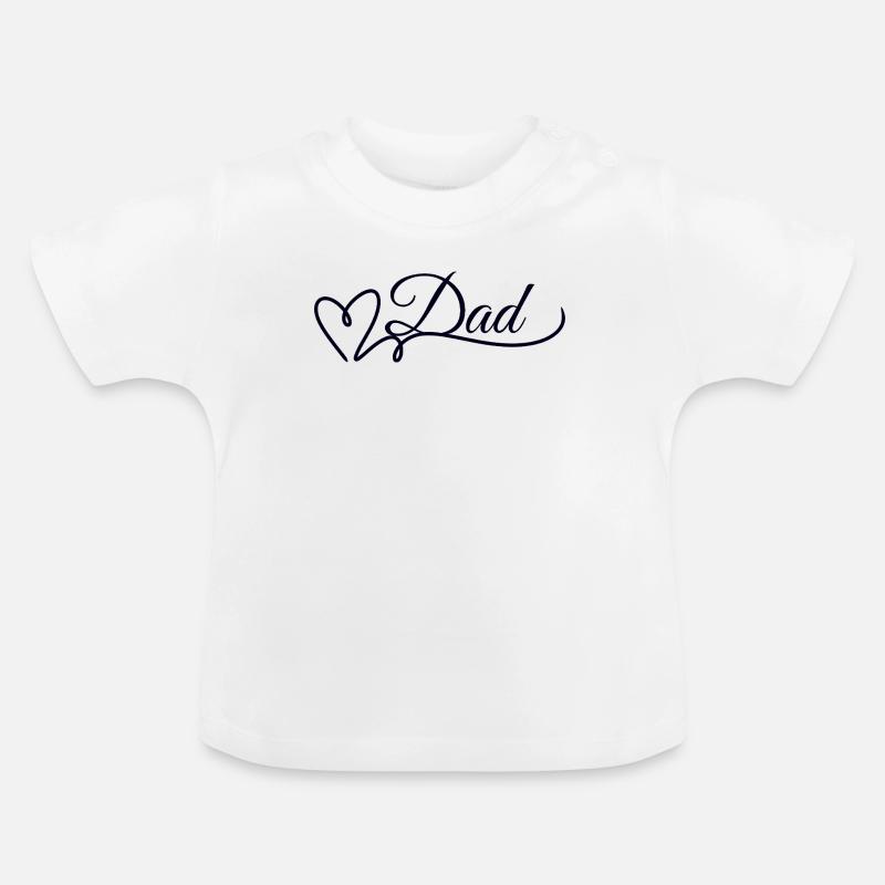Dad - T-shirt bio col rond Bébé - blanc
