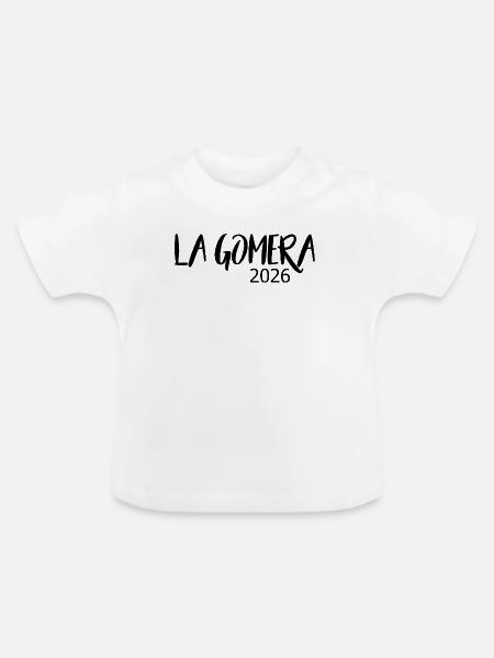 La_Gomera_2026 - Baby Bio-T-Shirt mit Rundhals - Weiß