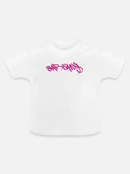 Modisches Sarganser Weihnachtsgeschenk - Baby Bio-T-Shirt mit Rundhals - Weiß