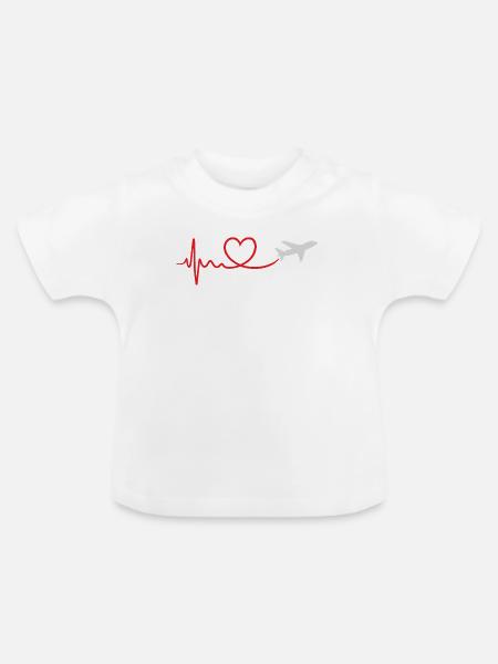 Travel - Baby Bio-T-Shirt mit Rundhals - Weiß