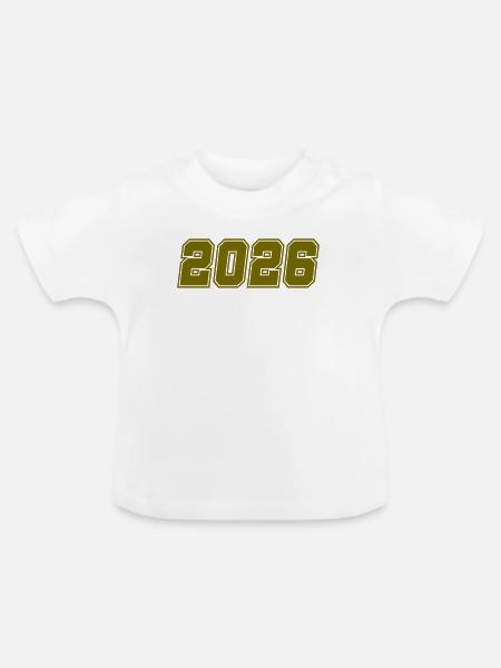 2026- - Baby Bio-T-Shirt mit Rundhals - Weiß