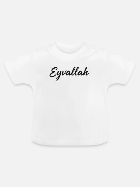Eyvallah Kalligrafie - Baby Bio-T-Shirt mit Rundhals - Weiß