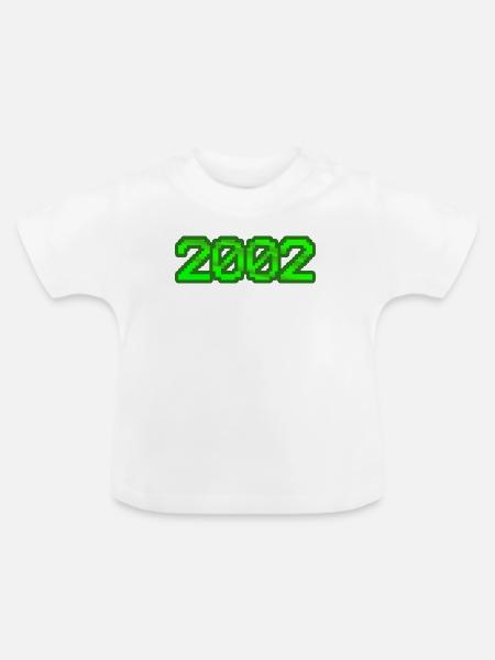 Nerd 2002 - Baby Bio-T-Shirt mit Rundhals - Weiß