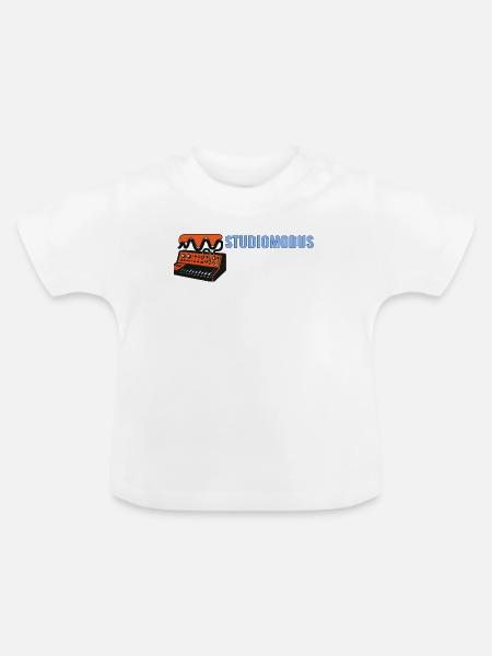 Studiomodus. – Bedroom Producer / Synth – Motiv. - Baby Bio-T-Shirt mit Rundhals - Weiß