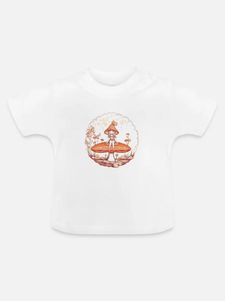 Märchen Fee - Baby Bio-T-Shirt mit Rundhals - Weiß