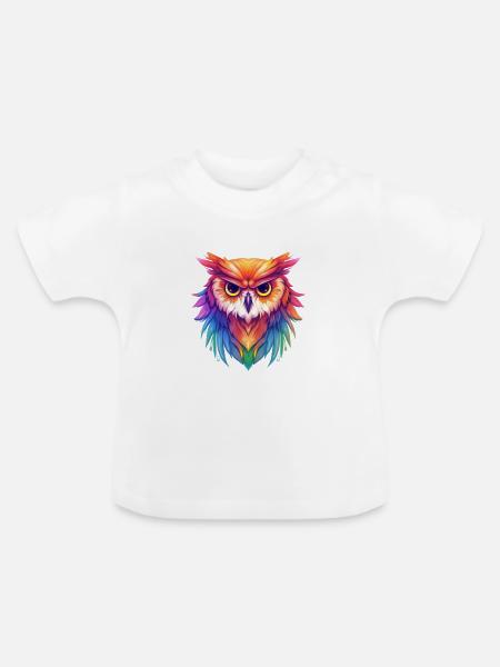 Pride Owl - Baby Bio-T-Shirt mit Rundhals - Weiß