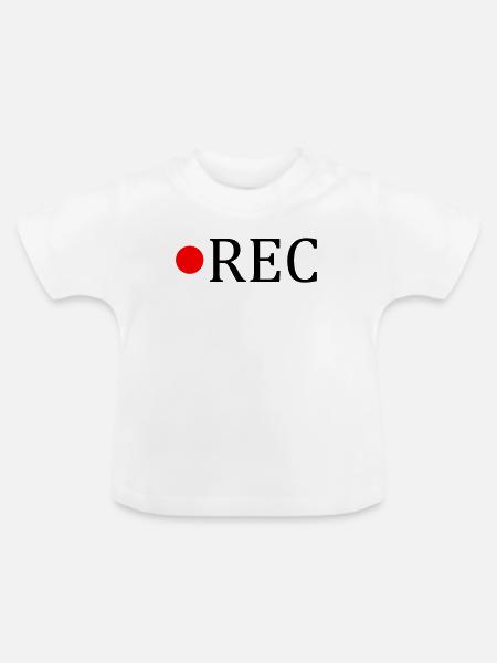 Rec - Baby Bio-T-Shirt mit Rundhals - Weiß