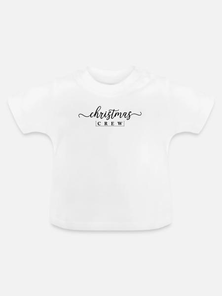 Christmas Crew Weihnachten - Baby Bio-T-Shirt mit Rundhals - Weiß