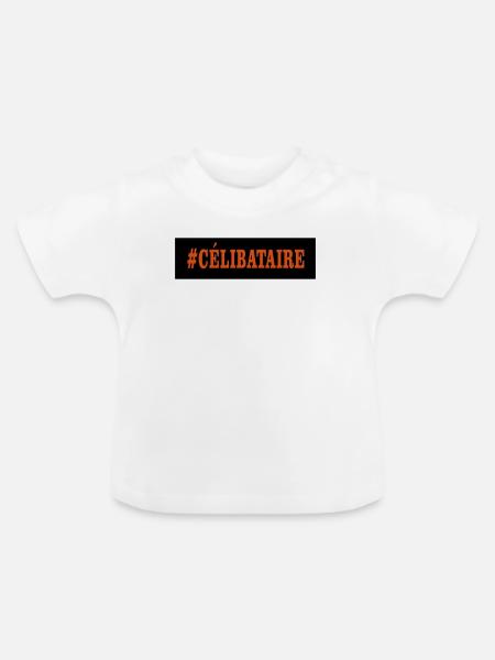 Junggeselle - Baby Bio-T-Shirt mit Rundhals - Weiß
