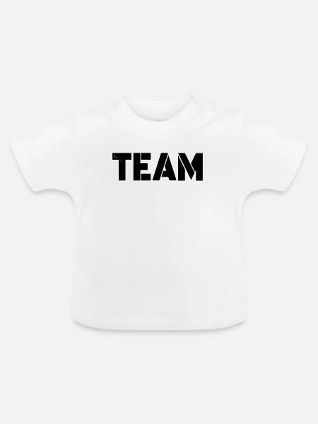 team - Baby Bio-T-Shirt mit Rundhals - Weiß