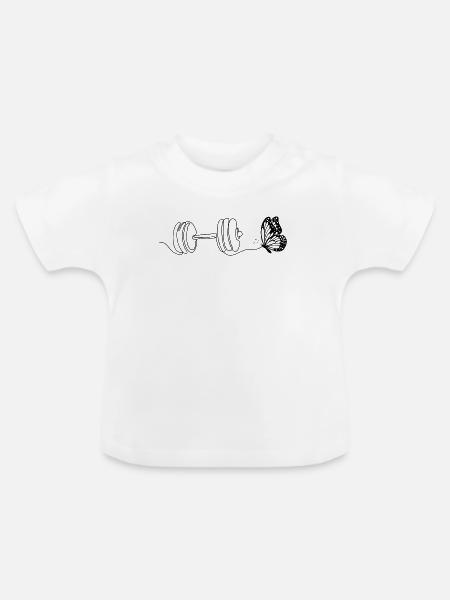 FLÜGELGLOCKE - Baby Bio-T-Shirt mit Rundhals - Weiß