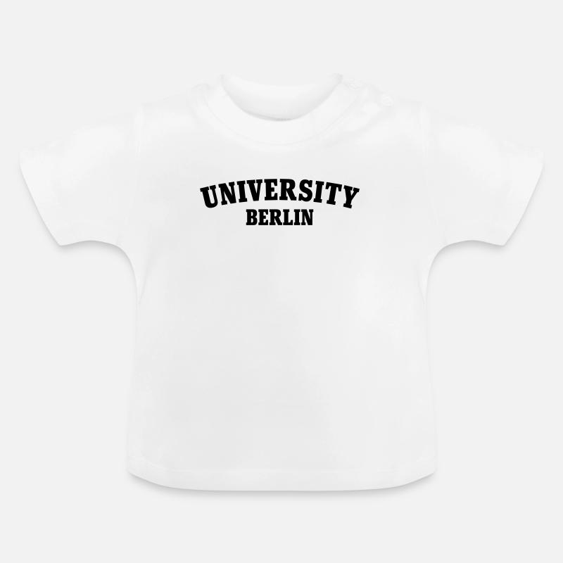 Université de Berlin - T-shirt bio col rond Bébé - blanc