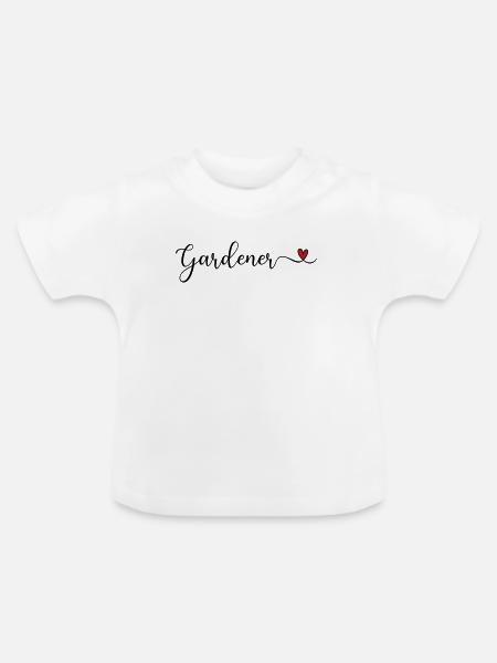 Gärtner - Baby Bio-T-Shirt mit Rundhals - Weiß