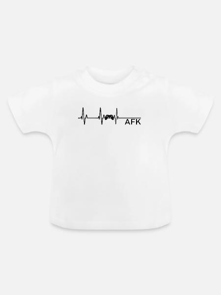 GamingPulse - Baby Bio-T-Shirt mit Rundhals - Weiß