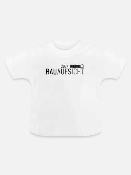 Junior Bauaufsicht 2027 - Baby Bio-T-Shirt mit Rundhals - Weiß