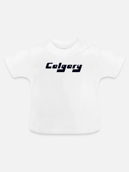 Calgary Canada - Baby Bio-T-Shirt mit Rundhals - Weiß