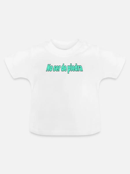 No_ser_de_piedra - Baby Bio-T-Shirt mit Rundhals - Weiß