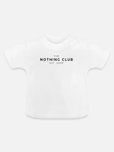 Der Nothing Club EST. 0000 - Baby Bio-T-Shirt mit Rundhals - Weiß