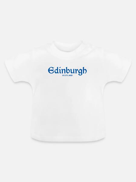 EDINBURGH Scotland Schottland - Baby Bio-T-Shirt mit Rundhals - Weiß