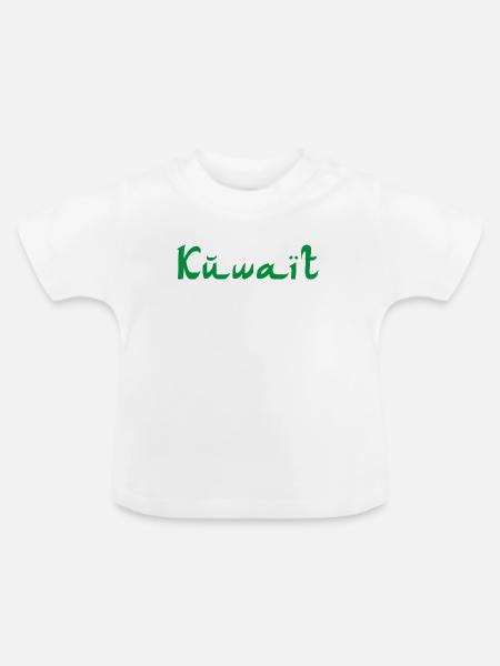 Kuwait - Baby Bio-T-Shirt mit Rundhals - Weiß