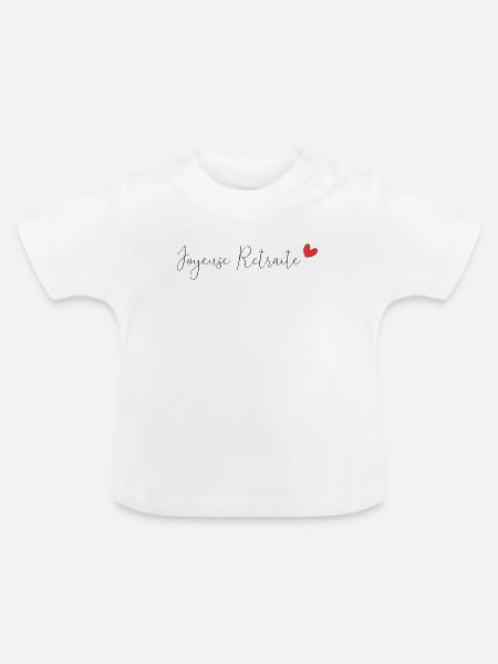 RUHESTAND. RUHESTAND. PENSIONIERT. RUHESTAND - Baby Bio-T-Shirt mit Rundhals - Weiß