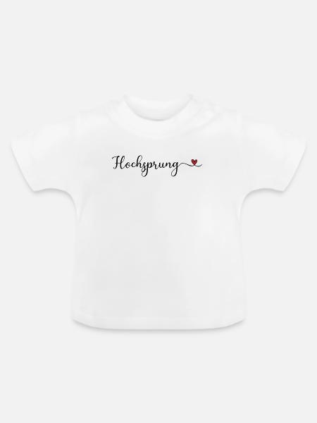 Hochsprung - Baby Bio-T-Shirt mit Rundhals - Weiß