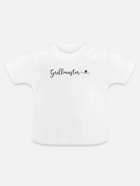 Grillmeister - Baby Bio-T-Shirt mit Rundhals - Weiß