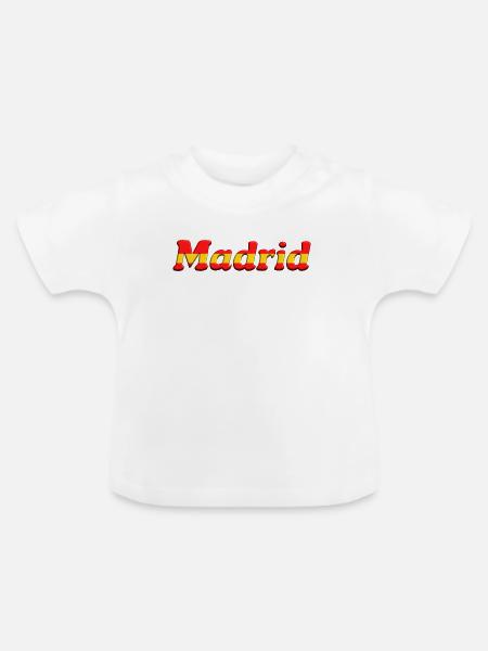 Madrid - Baby Bio-T-Shirt mit Rundhals - Weiß