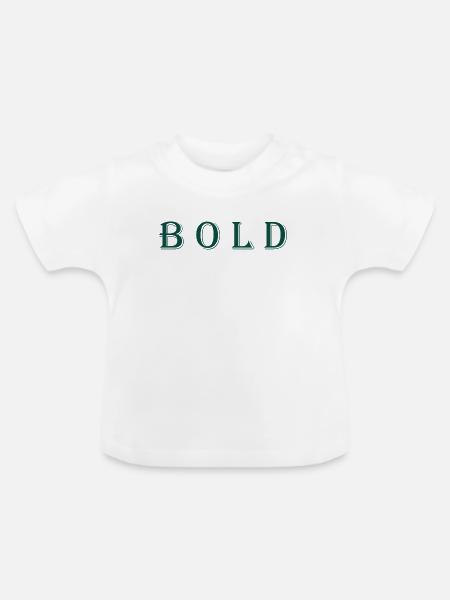 Würdevolles abstraktes Kunstdesign - Baby Bio-T-Shirt mit Rundhals - Weiß