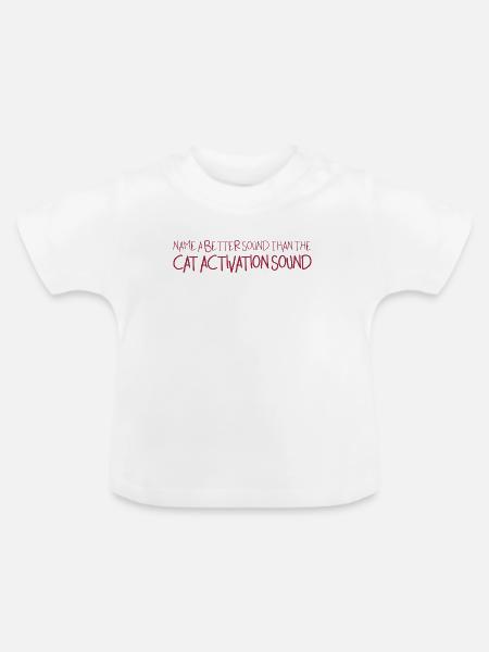 catactivation - Baby Bio-T-Shirt mit Rundhals - Weiß