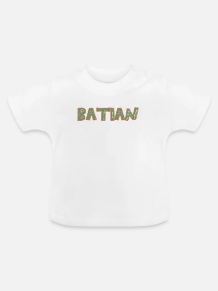 Batian als Trekking - Baby Bio-T-Shirt mit Rundhals - Weiß