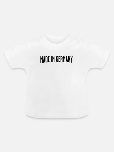 Made in Germany - Baby Bio-T-Shirt mit Rundhals - Weiß