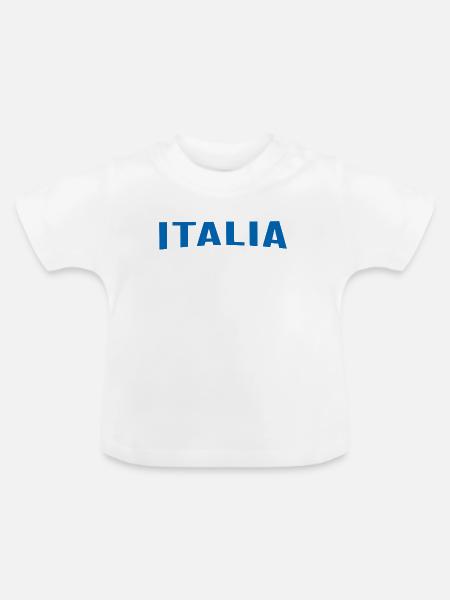 Italia - Baby Bio-T-Shirt mit Rundhals - Weiß