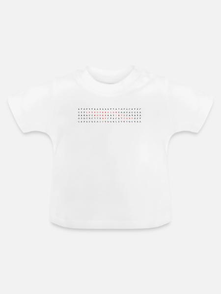 Introversion, eingewoben in meine Code-DNA - Baby Bio-T-Shirt mit Rundhals - Weiß