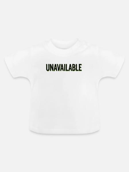 Unavailable Gen Z Streetwear - Baby Bio-T-Shirt mit Rundhals - Weiß