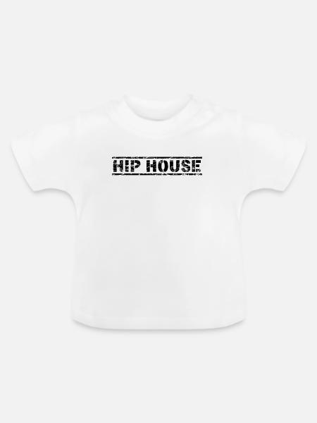 Hip House - Baby Bio-T-Shirt mit Rundhals - Weiß