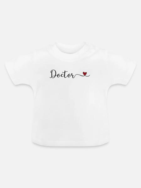 Doctor - Baby Bio-T-Shirt mit Rundhals - Weiß