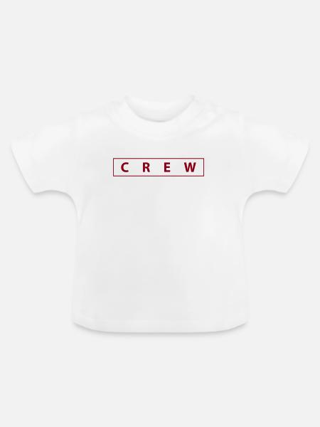 crew - Baby Bio-T-Shirt mit Rundhals - Weiß