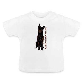 Australian Kelpie - T-shirt bio col rond Bébé - blanc - Devant
