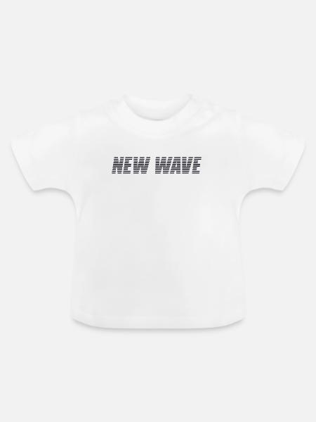 New Wave - Baby Bio-T-Shirt mit Rundhals - Weiß