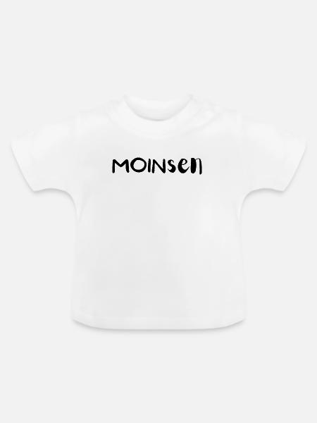 MOINSEN - Baby Bio-T-Shirt mit Rundhals - Weiß