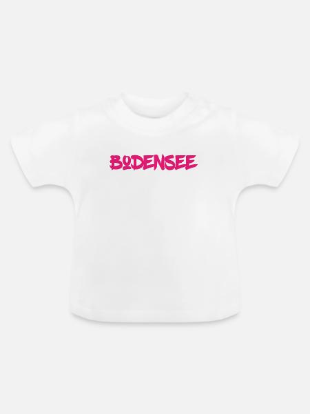 Bodensee - Süddeutschland - Österreich - Schweiz - Baby Bio-T-Shirt mit Rundhals - Weiß