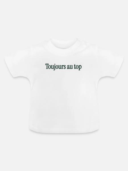 Immer im Überblick - Baby Bio-T-Shirt mit Rundhals - Weiß