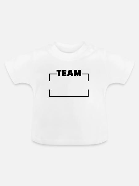 Team - Baby Bio-T-Shirt mit Rundhals - Weiß