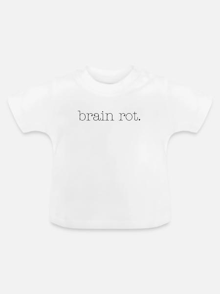 Hirnfäule - Baby Bio-T-Shirt mit Rundhals - Weiß