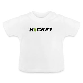Hockey - T-shirt bio col rond Bébé - blanc - Devant