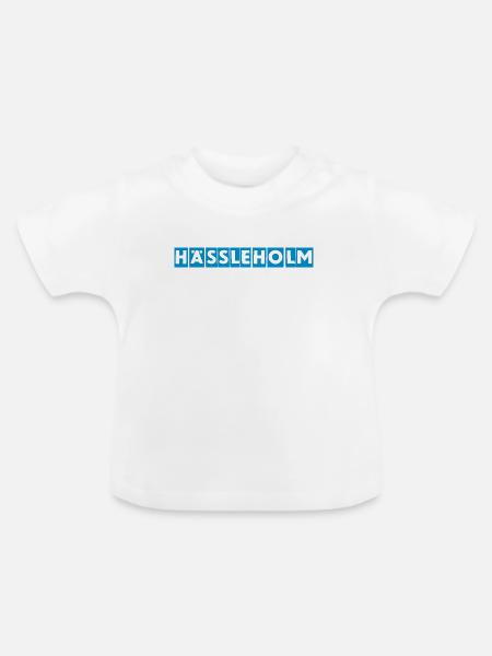 Hässleholmer Neonblöcke - Baby Bio-T-Shirt mit Rundhals - Weiß
